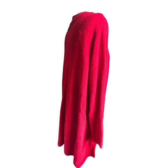 Catherines Red Sweater Bouclé Knit Mockneck Tunic Size 3X 26/28 Plus NWT jj3743 - Picture 5 of 10